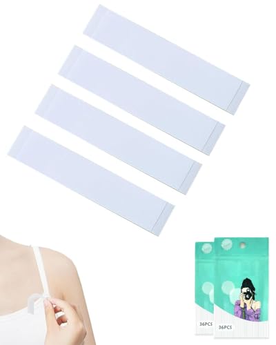 CHBCD Unsichtbares doppelseitiges Klebeband für Kleidung und Haut – Extra starker, schweißfester Naturkleber–Hypoallergenes Kleidungsklebeband–Sanft zu Haut und Kleidung–Keine Rückstände (108 Stück) von CHBCD
