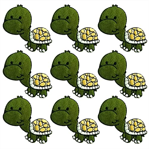 CHBROS Aufnäher, bestickt, Schildkröte, zum Aufbügeln, für Kinderkleidung, Jacken, T-Shirts, Rucksäcke, 9 Stück CHBROS Aufnäher, bestickt, Schildkröte, zum Aufbügeln, für Kinderkleidung, Jacken, T-Shirts, Rucksäcke, 9 Stück von CHBROS