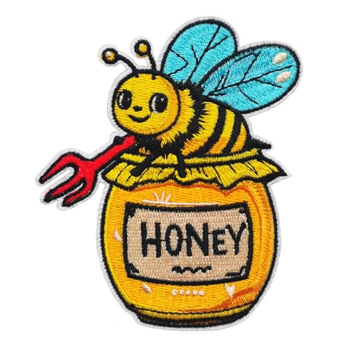 CHBROS Bestickter Aufnäher mit Bienen-Motiv "Fighting Bee", zum Aufbügeln oder Aufnähen auf Kleidung, Jacken, T-Shirts, Rucksäcke, Mützen usw CHBROS Bestickter Aufnäher mit Bienen-Motiv "Fighting Bee", zum Aufbügeln oder Aufnähen auf Kleidung, Jacken, T-Shirts, Rucksäcke, Mützen usw von CHBROS