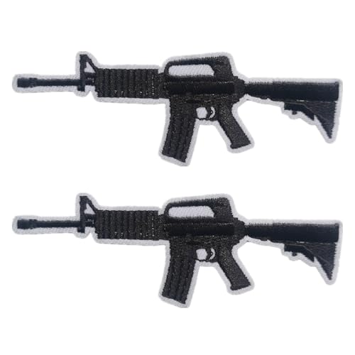 CHBROS M4A1 Aufnäher zum Aufbügeln oder Aufnähen von Kleidung, Jacken, T-Shirts, Rucksäcken, 2 Stück CHBROS M4A1 Aufnäher zum Aufbügeln oder Aufnähen von Kleidung, Jacken, T-Shirts, Rucksäcken, 2 Stück von CHBROS