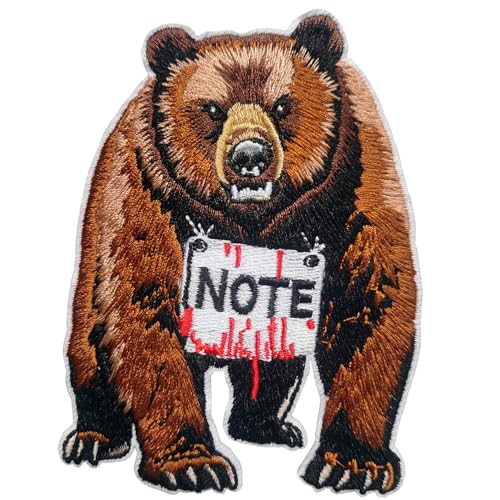 CHBROS Note Brown Bear Embroidered Patches, Animal Patches Applique, Iron on or Sew on Patches for Clothes, Jackets, T-Shirt, Backpacks, Caps…… CHBROS Note Brown Bear Embroidered Patches, Animal Patches Applique, Iron on or Sew on Patches for Clothes, Jackets, T-Shirt, Backpacks, Caps…… von CHBROS