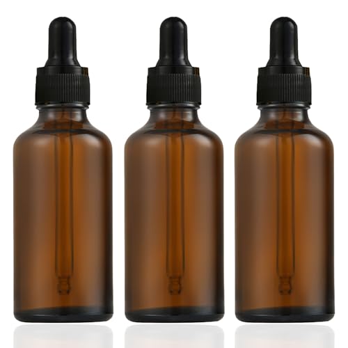 3 Stück Pipettenflaschen, 50ml Braunglasflasche, Apothekerflaschen Pipette, Nachfüllbare Dropper Bottle Flasche, Glaspipette Für Ätherische Öle, Parfümöle, Flüssigfarbstoffe, Aromatherapie Mischungen 3 Stück Pipettenflaschen, 50ml Braunglasflasche, Apothekerflaschen Pipette, Nachfüllbare Dropper Bottle Flasche, Glaspipette Für Ätherische Öle, Parfümöle, Flüssigfarbstoffe, Aromatherapie Mischungen von CHDZSW