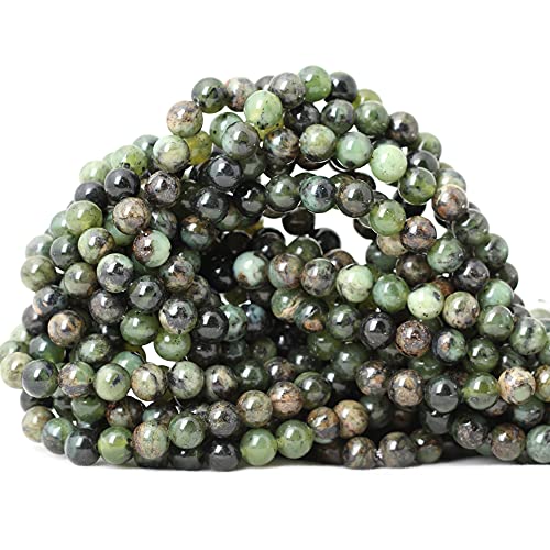CHEAVIAN 60 Stück 6 mm natürliche Chrysopras-Perlen für die Schmuckherstellung, 1 Strang, 38,1 cm von CHEAVIAN