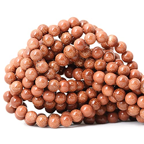 CHEAVIAN Runde lose Perlen für Schmuckherstellung, 8 mm, goldfarben, Sandstein, 38,1 cm, 45 Stück CHEAVIAN Runde lose Perlen für Schmuckherstellung, 8 mm, goldfarben, Sandstein, 38,1 cm, 45 Stück von CHEAVIAN