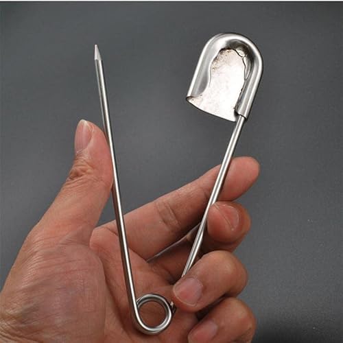 CHEFRU 7 Stück 12,7 cm große Sicherheitsnadeln, extra Nadeln, Edelstahlverschluss für Schals, Decken, Röcke, Kilts, Strickstoffe, Basteln, DIY-Nähwerkzeuge CHEFRU 7 Stück 12,7 cm große Sicherheitsnadeln, extra Nadeln, Edelstahlverschluss für Schals, Decken, Röcke, Kilts, Strickstoffe, Basteln, DIY-Nähwerkzeuge von CHEFRU