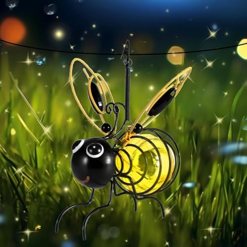 CHENBOOW Bienen Deko Solarleuchte,Bienen Lichterketten,Solarlampen für Außen Garten,Solar Hängende Biene Deko für Außen,Hängende Lampen Solar Biene Tiere Lichter,für Hof,Terrasse,Veranda CHENBOOW Bienen Deko Solarleuchte,Bienen Lichterketten,Solarlampen für Außen Garten,Solar Hängende Biene Deko für Außen,Hängende Lampen Solar Biene Tiere Lichter,für Hof,Terrasse,Veranda von CHENBOOW
