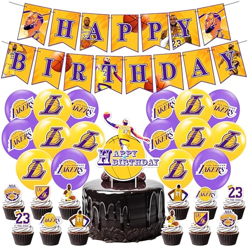 30PCS Basketball Geburtstag Deko,Basketball Star Party Mit Banner Luftballons Cake Topper Kuchen-Topper Für Jungen Teenager Basketballfans Geburtstag Partyzubehör 30PCS Basketball Geburtstag Deko,Basketball Star Party Mit Banner Luftballons Cake Topper Kuchen-Topper Für Jungen Teenager Basketballfans Geburtstag Partyzubehör von CHENGLI