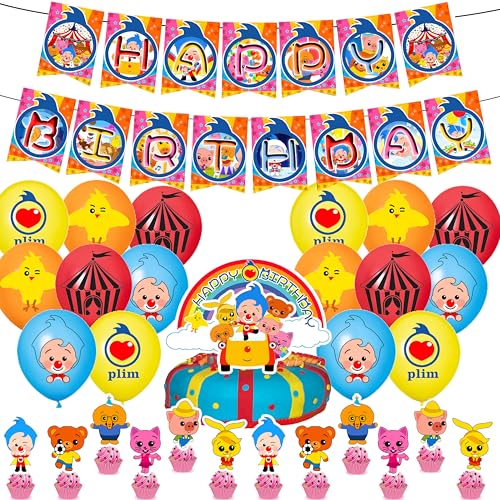 30PCS Clown Geburtstag Party Plim Dekorationsset Geburtstagsparty Dekorationen Clown Happy Birthday Banner Torteneinlage Cupcake Topper Kinderthemenparty Luftballons 30PCS Clown Geburtstag Party Plim Dekorationsset Geburtstagsparty Dekorationen Clown Happy Birthday Banner Torteneinlage Cupcake Topper Kinderthemenparty Luftballons von CHENGLI