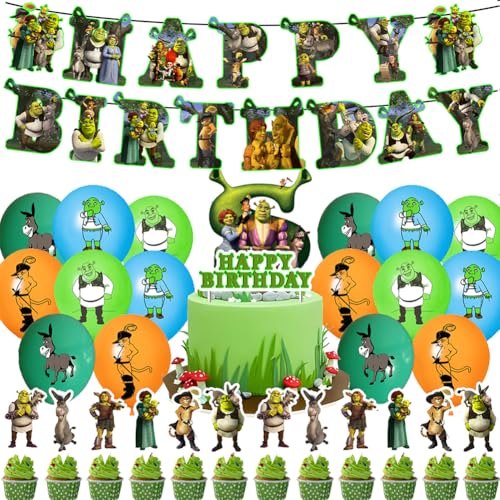 30PCS Monster Geburtstag Party Monster Dekorationsset Geburtstagsparty Dekorationen Monster Happy Birthday Banner Torteneinlage Cupcake Topper Kinderthemenparty Luftballons 30PCS Monster Geburtstag Party Monster Dekorationsset Geburtstagsparty Dekorationen Monster Happy Birthday Banner Torteneinlage Cupcake Topper Kinderthemenparty Luftballons von CHENGLI