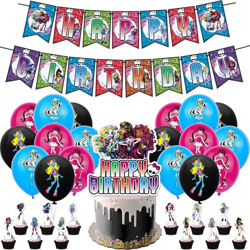 32PCS Monster Dekorationsset Geburtstagsparty Dekorationen Monster Geburtstag Party Dekoration Happy Birthday Banner Torteneinlage Kinderthemenparty Luftballons Monster Fans 32PCS Monster Dekorationsset Geburtstagsparty Dekorationen Monster Geburtstag Party Dekoration Happy Birthday Banner Torteneinlage Kinderthemenparty Luftballons Monster Fans von CHENGLI
