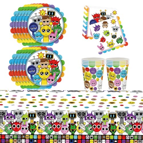 61PCS Sp-runki Partygeschirr Kindergeburtstag Set, Sp-runki Party Geschirr Horror Games Geburtstag Deko, Sp-runki Kindergeburtstag Tischdeko Sp-runki Geburtstagsparty Zubehör Party Pappbecher Teller 61PCS Sp-runki Partygeschirr Kindergeburtstag Set, Sp-runki Party Geschirr Horror Games Geburtstag Deko, Sp-runki Kindergeburtstag Tischdeko Sp-runki Geburtstagsparty Zubehör Party Pappbecher Teller von CHENGLI