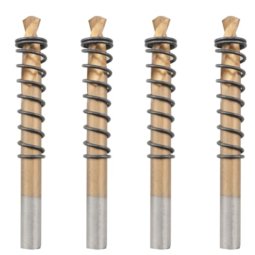 CHENJIN M2 Titanbeschichtete Zentrierbohrer, Durchmesser 6 mm, Länge 68 mm, Blechreibahle für Heimdekoration, Belüftung, Klimaanlagen, 4 Stück CHENJIN M2 Titanbeschichtete Zentrierbohrer, Durchmesser 6 mm, Länge 68 mm, Blechreibahle für Heimdekoration, Belüftung, Klimaanlagen, 4 Stück von CHENJIN