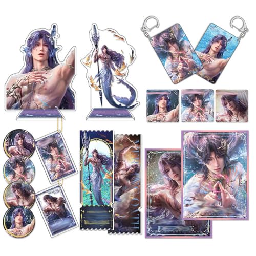 CHENJIRA Love＆Deepspace Rafayel Dekoration 15 Set, Rafayel Cosplay Acryl Stand Anhänger Abzeichen Papier, Spiel Peripheriegeräte Merch von CHENJIRA
