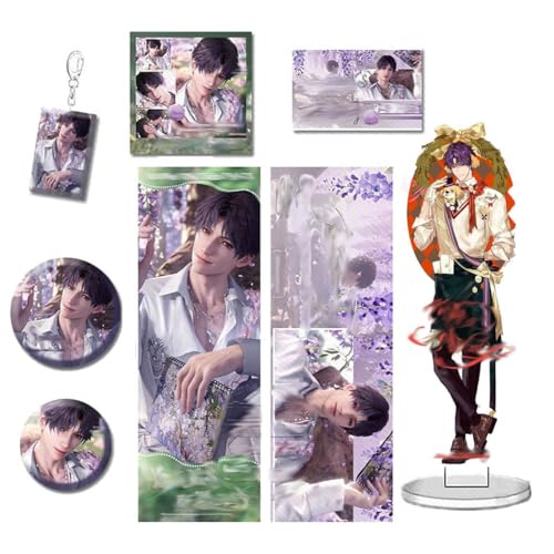 CHENJIRA Love＆Deepspace Spring Dekoration 7 Set, Sylus Rafayel ShenXingHui Zayne Caleb Cosplay Acryl Stand Anhänger Abzeichen, Spiel Peripheriegeräte Merch (C) von CHENJIRA