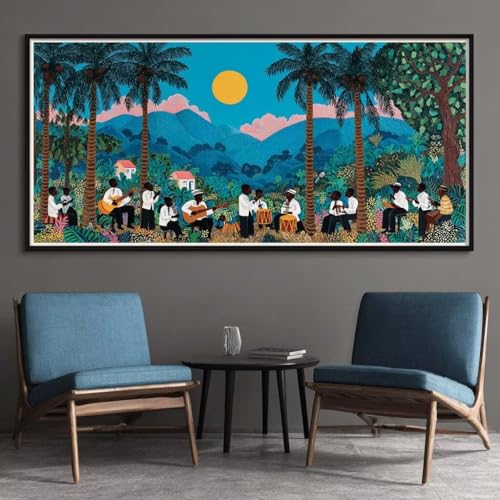 Diamond Painting Erwachsene Groß XXL 40x90cm, 5D Diamant Painting Bilder Tropisches Flair Diamond-Painting Konzert Diamant Kunst Malerei Stickerei Kreuzstich Basteln Set für Home Wand Décor (RD5) von CHENLICXLF