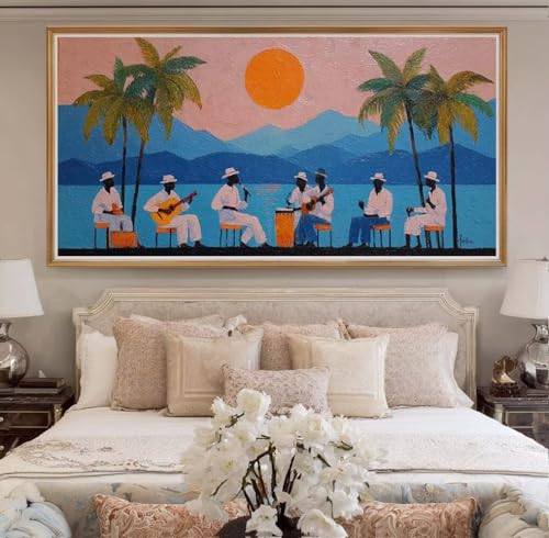 Diamond Painting Konzert XXL 70x140cm, 5D DIY Diamond Painting Erwachsene, Landschaft Diamant Painting Bilder Full Drill, Mosaikherstellung Basteln Erwachsene für Geschenk Wand Dekoration (RD6) von CHENLICXLF