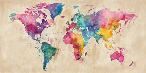 Diamond Painting Retro, 5D Diamond Painting Groß XXL 30x60cm, DIY Diamant Painting Bilder Karte Diamant Malerei Cross Stitch Stickerei Kunsthandwerk Set für Erwachsene, Haus Wanddekorationen (RD4) von CHENLICXLF