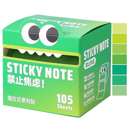 Cute Monster Pattern Sticky Note, Niedliche Monster Muster Haftnotizen, 105 Zettel süße Haftnotizen selbstklebend, Lustige Tier Notizzettel, Cartoon Notizbuch Geschenke für Kinder (B) von CHENRI