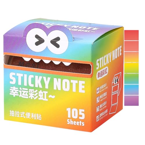 Cute Monster Pattern Sticky Note, Niedliche Monster Muster Haftnotizen, 105 Zettel süße Haftnotizen selbstklebend, Lustige Tier Notizzettel, Cartoon Notizbuch Geschenke für Kinder (C) von CHENRI