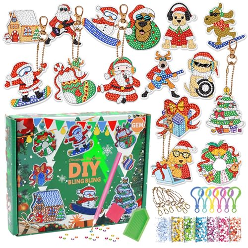 Weihnachtsmalerei-Aufkleberset, Weihnachten Diamant Gemälde Aufkleber Kit, Diamond Painting Weihnachtsan Hänger, 5D Diamond Painting Kinder, Weihnachten DIY Spielzeug Geschenk für Mädchen Jungen (C) Weihnachtsmalerei-Aufkleberset, Weihnachten Diamant Gemälde Aufkleber Kit, Diamond Painting Weihnachtsan Hänger, 5D Diamond Painting Kinder, Weihnachten DIY Spielzeug Geschenk für Mädchen Jungen (C) von CHENRI