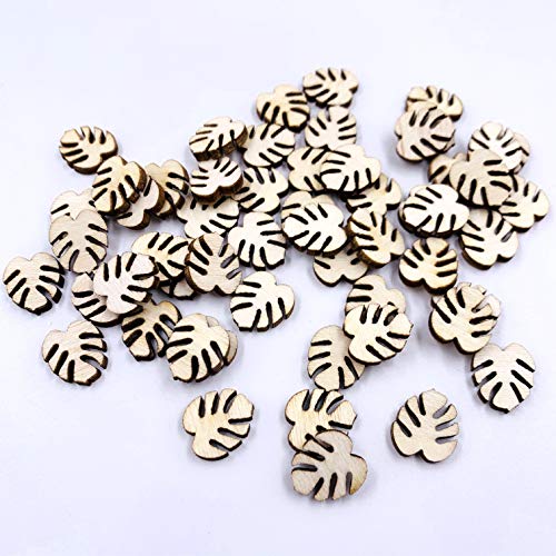 60 Stück Monstera Blatt Holz Ohrstecker Rohlinge 1,27 cm lasergeschnittene Formen (ohne Loch) von CHENRUI
