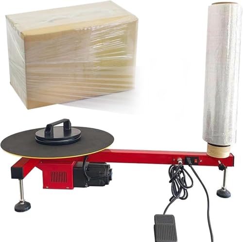 Elektrische Stretchfolien-Wickelmaschine, 15,7 Zoll Drehtellerdurchmesser, Doppelwelle, elektrische Folienwickelmaschine zum Verpacken von Paletten, industrieller Stretchfolienwickler Elektrische Stretchfolien-Wickelmaschine, 15,7 Zoll Drehtellerdurchmesser, Doppelwelle, elektrische Folienwickelmaschine zum Verpacken von Paletten, industrieller Stretchfolienwickler von CHENWY
