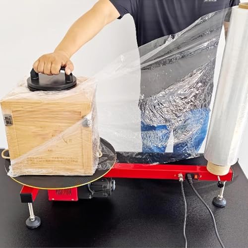 Elektrische Stretchfolienwickelmaschine zum Palettenverpacken, industrieller Stretchfolienwickler, halbautomatisch, Tischkartonwickelmaschine, Stretchfolienspender-Verpackungsmaschine von CHENWY