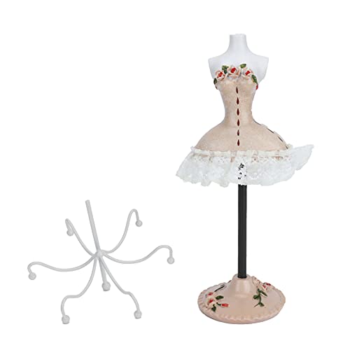 CHEOTIME Puppen-Halskettenständer, Kleider-Ohrring-Ständer, Halskette-Ohrringe-Aufbewahrungshalter, Polyresin-Puppenständer Mit Abnehmbarer Halterung Für Schmuck(3) von CHEOTIME