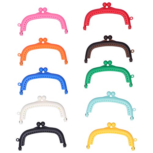 Cheotime 10pcs mischen Farben Kunststoff Geldbeutel Beutel Rahmen, Kussverschlussrahmen oof Geldbörse für Beutel nähen Handwerk Schneiderkanal DIY Beutelzubehör 8,5 cm/3,35 Zoll Cheotime 10pcs mischen Farben Kunststoff Geldbeutel Beutel Rahmen, Kussverschlussrahmen oof Geldbörse für Beutel nähen Handwerk Schneiderkanal DIY Beutelzubehör 8,5 cm/3,35 Zoll von CHEOTIME