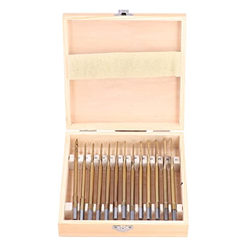 Cheotime 13 Stücke Spatenbohrbitsets, Beschichtungskohlenstoffstahl -Paddel flache Stücke mit Holzkastenpaddel flacher Bit für Holzbearbeitungslochschneider von CHEOTIME