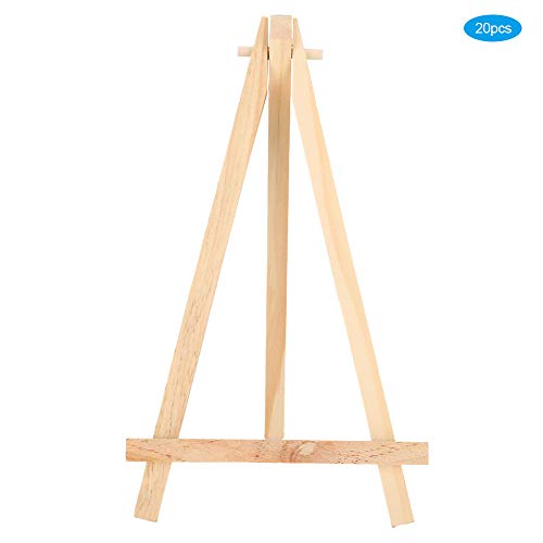 Cheotime 20pcs Mini Wood Display Elektro -Staffeln, Kunsthandwerk Stativmalerei Tabletop Halter kleine Tisch -Top -Trails für Künstlerhandwerksbehnen Visitenkarten Fotos von CHEOTIME