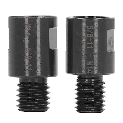Cheotime 2PCS -Gewindeadapter, vielseitige Legierungs -Stahl -Gewinde -Konvertierungsadapter 5/8 Zoll bis M14 M14 bis 5/8 Zoll Adapter -Anschlusswerkzeug für die Drillbohrer von CHEOTIME