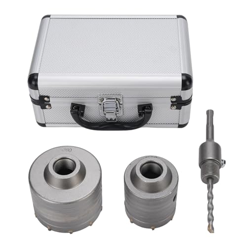 Cheotime 2pcs Betonloch Sägen Kits, 1 pc Verbindungsstange Aluminium Hülle 60 mm 80 mm Mauerwerk Säe Säge Kit -Wandschneider Bohrer für Betonzementziegel Cheotime 2pcs Betonloch Sägen Kits, 1 pc Verbindungsstange Aluminium Hülle 60 mm 80 mm Mauerwerk Säe Säge Kit -Wandschneider Bohrer für Betonzementziegel von CHEOTIME