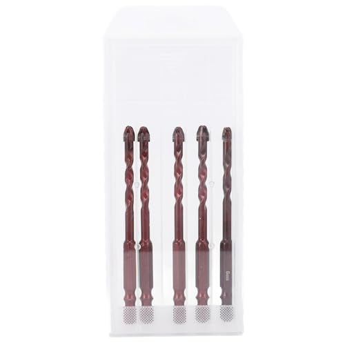 Cheotime 5pcs 1/4in Mauerwerk Drill Bit Set, Hex Shank 6mm Beton Bohrer Bits Professionelle Karbidspitze Bohrer für Betonzementfliesen Ziegelkeramik Cheotime 5pcs 1/4in Mauerwerk Drill Bit Set, Hex Shank 6mm Beton Bohrer Bits Professionelle Karbidspitze Bohrer für Betonzementfliesen Ziegelkeramik von CHEOTIME