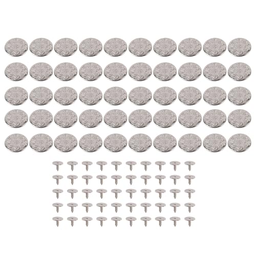 Cheotime-Knöpfe für Jeans, 17 mm nävelnde Nailess Abnehmbare Metalljeans Knöpfe Ersatz Reparatur Combo Gewinde und Schrauben, Frauen und Herren Jeans Kleidungsversorgungen Cheotime-Knöpfe für Jeans, 17 mm nävelnde Nailess Abnehmbare Metalljeans Knöpfe Ersatz Reparatur Combo Gewinde und Schrauben, Frauen und Herren Jeans Kleidungsversorgungen von CHEOTIME