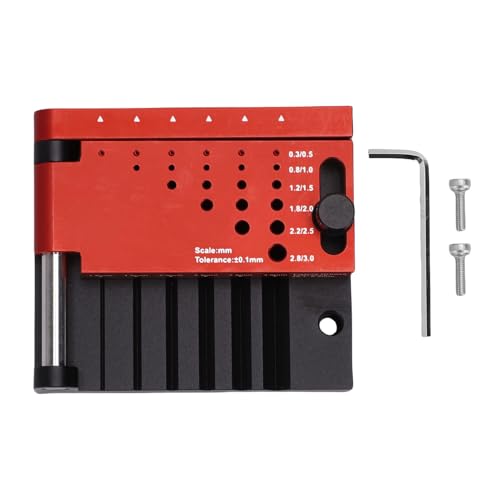 Cheotime Round Rod Center Locator, Bohrführer Jig Horizontal Stanzloch Locator Selbstzentrierende Positionierung Bohrloch Runde Stangenbohranleitung DIY Modeling Positionierer von CHEOTIME