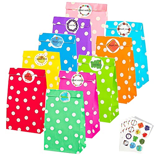 CHEPULA Papiertüten, 50 Stück Bunt Geschenktüten Kindergeburtstag mit 60 Aufkleber, Mitgebsel Tüten Kinder Papier Klein Gift Bag für Party, Geschenk, Geburtstag, Feiern CHEPULA Papiertüten, 50 Stück Bunt Geschenktüten Kindergeburtstag mit 60 Aufkleber, Mitgebsel Tüten Kinder Papier Klein Gift Bag für Party, Geschenk, Geburtstag, Feiern von CHEPULA