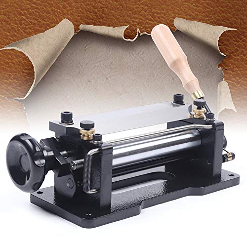 Lederschälmaschine, 2-6mm Manuelle Leder Werk Skiver Schäler Splitter Handspalter Lederspalter Spaltmaschine Pflanzenleder Geeignet DIY Maschine für Pflanzlich Gegerbtes von CHERIKIU