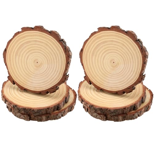 CHEUKYIU 6 Stücke 18-20 cm Unvollendete Holzkreise Natur Holzscheiben Runde Naturholz Baumscheiben Handwerk Holz-Scheiben für Kunst und Handwerk Weihnachten Ornamente DIY Hochzeit Handwerk CHEUKYIU 6 Stücke 18-20 cm Unvollendete Holzkreise Natur Holzscheiben Runde Naturholz Baumscheiben Handwerk Holz-Scheiben für Kunst und Handwerk Weihnachten Ornamente DIY Hochzeit Handwerk von CHEUKYIU