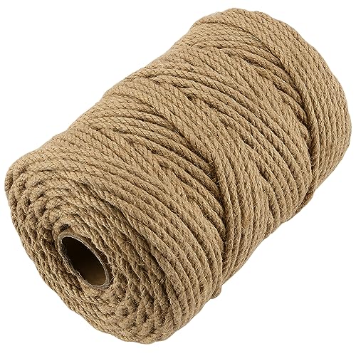 CHEUKYIU Natur Juteschnur Kordel, 6mm Juteseil, 100m Juteschnur Jutegarn, Juteseil Paketschnur, Hanfseil Bastelschnur, Hanfschnur Gartenschnur für Gartenarbeit, Dekoration, DIY Basteln CHEUKYIU Natur Juteschnur Kordel, 6mm Juteseil, 100m Juteschnur Jutegarn, Juteseil Paketschnur, Hanfseil Bastelschnur, Hanfschnur Gartenschnur für Gartenarbeit, Dekoration, DIY Basteln von CHEUKYIU