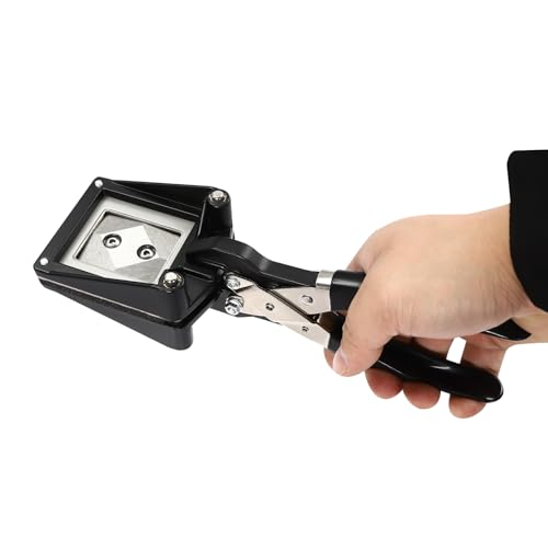 CHFUNE Fotoschneider Handlicher 35x45mm, Passbildstanze Foto Id Stanzmaschine mit robustem Design und sauberen Schnittkanten, ideal für Bewerbungsmappen von CHFUNE