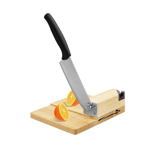 CHFUNE Hebelschneider, Brotschneide-Guillotine Käseschneider Käsehobel Guillotine Wurst Schinken Biltong Schneidemaschine mit Holzsockel für Schneiden von Butter Gemüse Wurst, Silber CHFUNE Hebelschneider, Brotschneide-Guillotine Käseschneider Käsehobel Guillotine Wurst Schinken Biltong Schneidemaschine mit Holzsockel für Schneiden von Butter Gemüse Wurst, Silber von CHFUNE