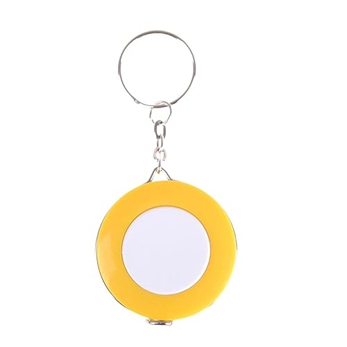 CHFYIJYHM Maßband, 150 cm, Lineal, Teleskop-Doppelskala, Schlüsselanhänger, Messwerkzeug for Maßband, Schlüsselanhänger(Giallo) von CHFYIJYHM