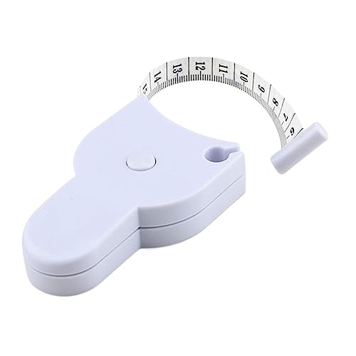 CHFYIJYHM Maßband, Körpermaßband, automatisches Teleskop-Bandmaß, Lineal, Filmkörper, metrisches Zentimeterband, Nähen, Schneider-Messgerät(Bianco) von CHFYIJYHM