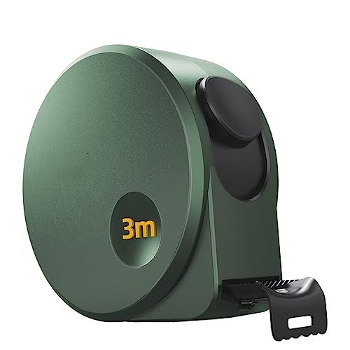 CHFYIJYHM Maßband, Maßband, Kohlenstoffstahl, einziehbares Maßband, Holzbearbeitung, tragbare Handwerkzeuge (3 m) von CHFYIJYHM