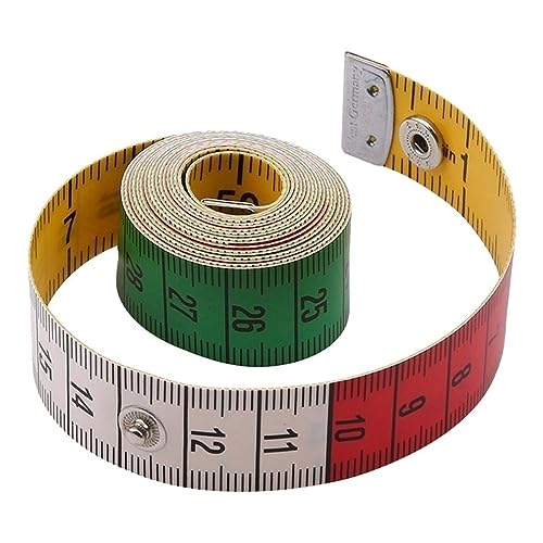 CHFYIJYHM Maßband, doppelseitiges Nählineal mit Druckknopf, Schneider-Messwerkzeuge CHFYIJYHM Maßband, doppelseitiges Nählineal mit Druckknopf, Schneider-Messwerkzeuge von CHFYIJYHM