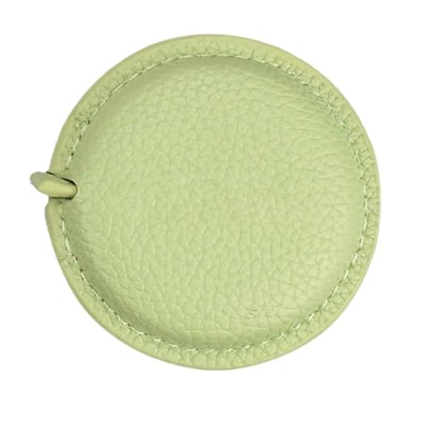 CHFYIJYHM Maßband, einziehbares weiches Maßband, Lederetui, Tasche, Doppelskala, flexibles Messlineal for Stoff, Körpertaille(Green) von CHFYIJYHM