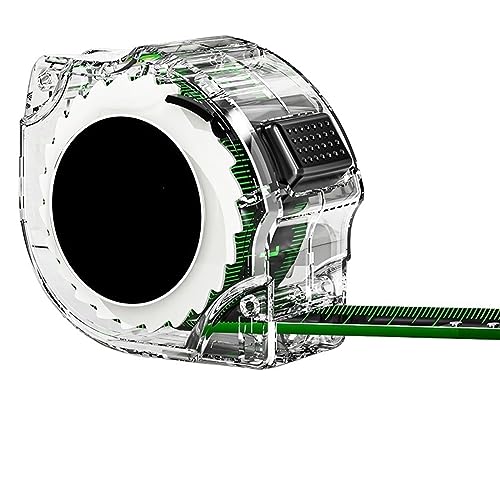 CHFYIJYHM Maßband, selbstsicherndes Maßband aus fluoreszierendem Stahl, hochpräzises Laser-Tintenstrahl-Code-Kasten-Lineal, Messwerkzeug, verbreitertes Meterlineal von CHFYIJYHM