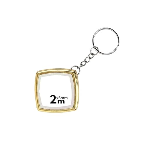 CHFYIJYHM Maßband 2M Extensor-Maßband Schlüsselanhänger Bauwerkzeug Radmessgerät(Gold) von CHFYIJYHM