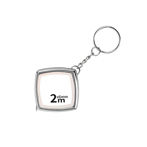 CHFYIJYHM Maßband 2M Extensor-Maßband Schlüsselanhänger Bauwerkzeug Radmessgerät(Silver) von CHFYIJYHM